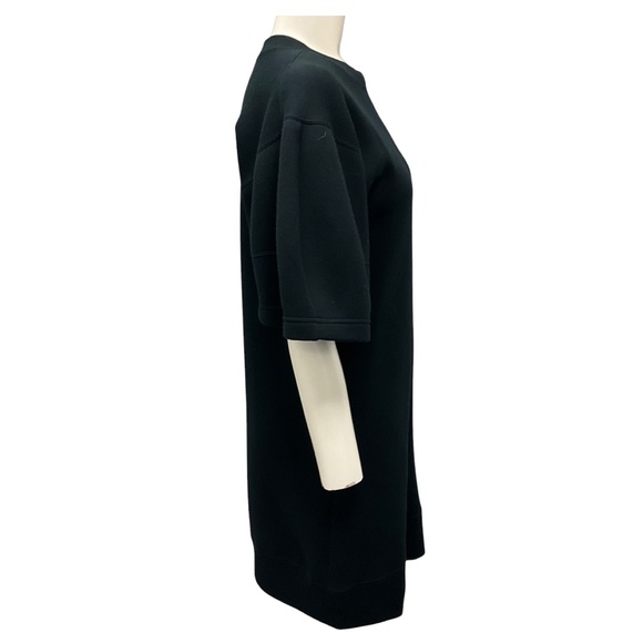 SACAI BLACK SPONGE SWEAT DRESS - Picture 2 of 6